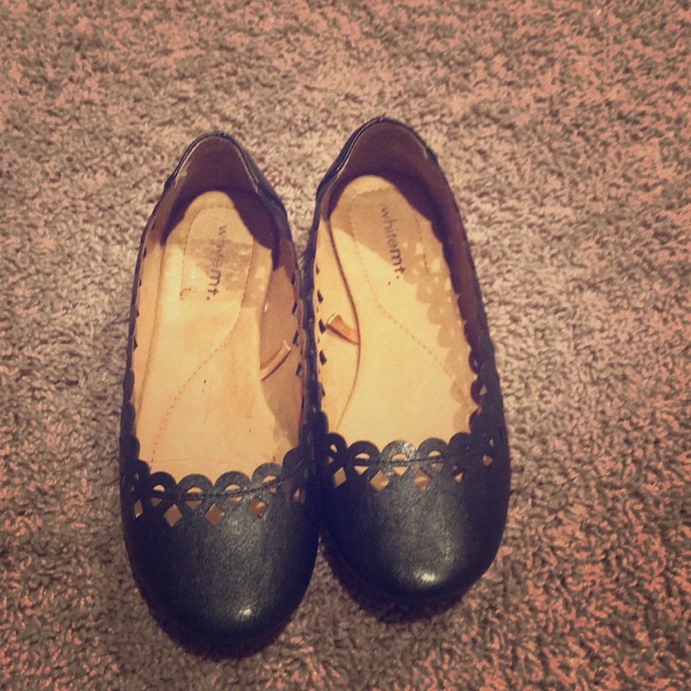 Black office work shoes